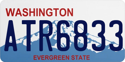 WA license plate ATR6833