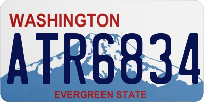 WA license plate ATR6834