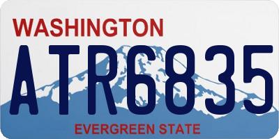 WA license plate ATR6835