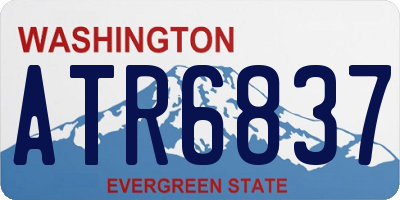 WA license plate ATR6837