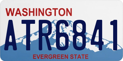 WA license plate ATR6841