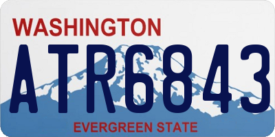 WA license plate ATR6843