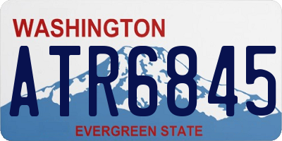 WA license plate ATR6845
