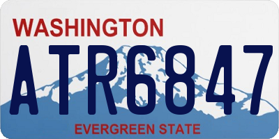 WA license plate ATR6847