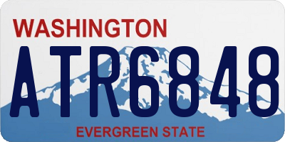 WA license plate ATR6848