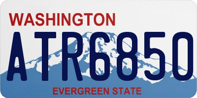 WA license plate ATR6850