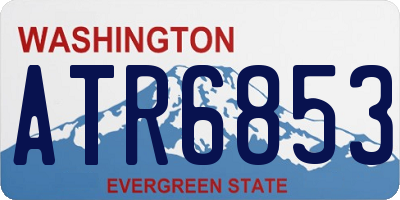 WA license plate ATR6853