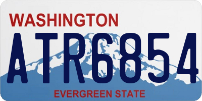 WA license plate ATR6854