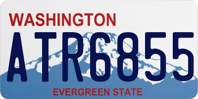 WA license plate ATR6855