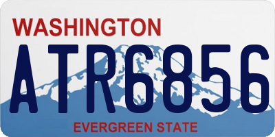 WA license plate ATR6856
