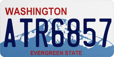 WA license plate ATR6857