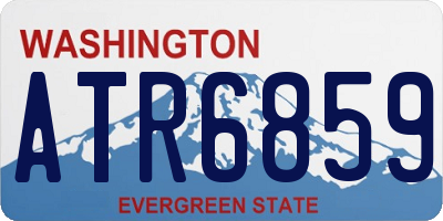 WA license plate ATR6859
