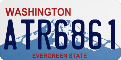 WA license plate ATR6861