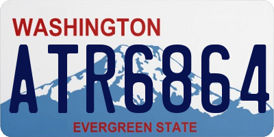WA license plate ATR6864