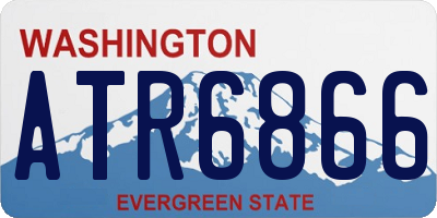 WA license plate ATR6866
