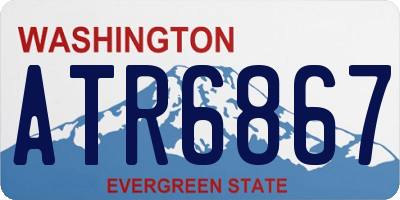 WA license plate ATR6867