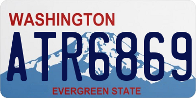 WA license plate ATR6869
