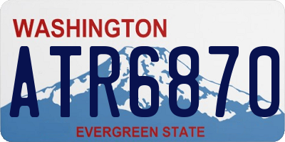 WA license plate ATR6870