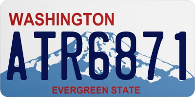 WA license plate ATR6871