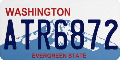 WA license plate ATR6872