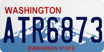 WA license plate ATR6873