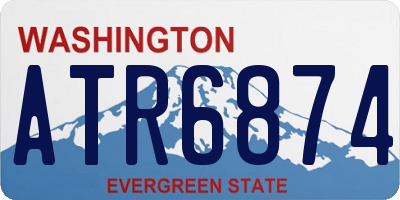 WA license plate ATR6874