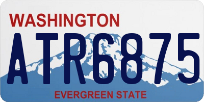 WA license plate ATR6875