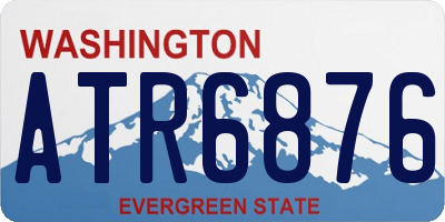 WA license plate ATR6876