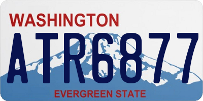 WA license plate ATR6877