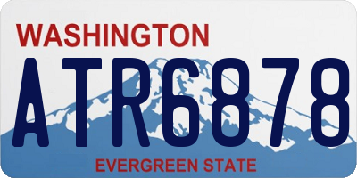 WA license plate ATR6878