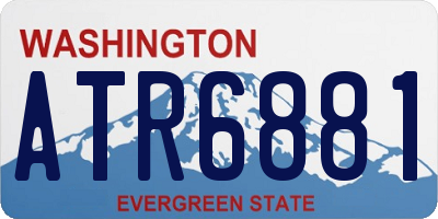WA license plate ATR6881