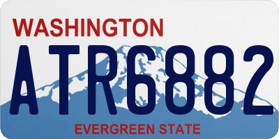 WA license plate ATR6882