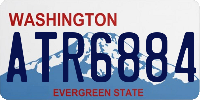 WA license plate ATR6884