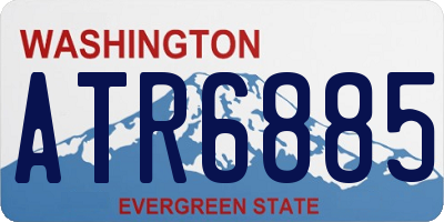 WA license plate ATR6885