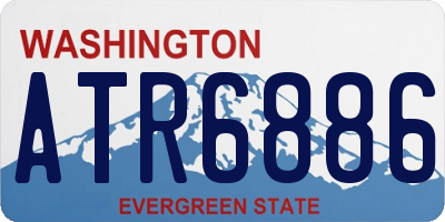 WA license plate ATR6886