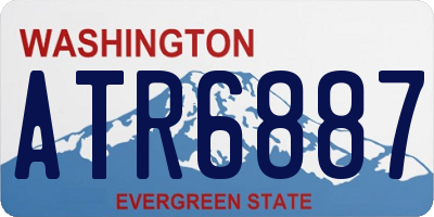 WA license plate ATR6887