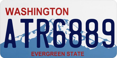 WA license plate ATR6889
