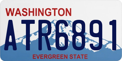 WA license plate ATR6891