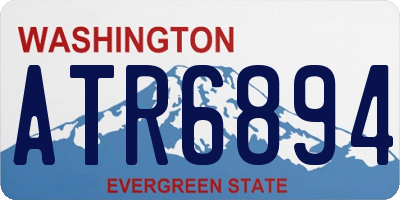 WA license plate ATR6894