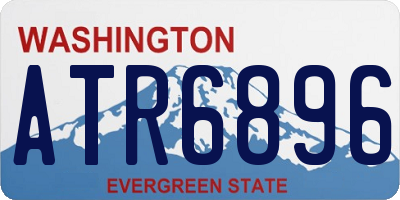 WA license plate ATR6896