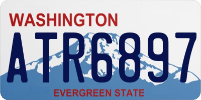 WA license plate ATR6897