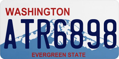 WA license plate ATR6898