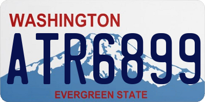 WA license plate ATR6899