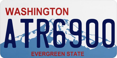 WA license plate ATR6900
