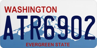 WA license plate ATR6902