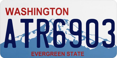 WA license plate ATR6903