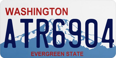 WA license plate ATR6904