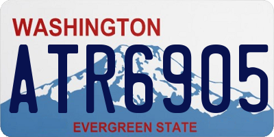 WA license plate ATR6905