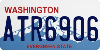 WA license plate ATR6906