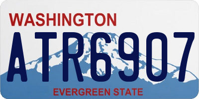 WA license plate ATR6907